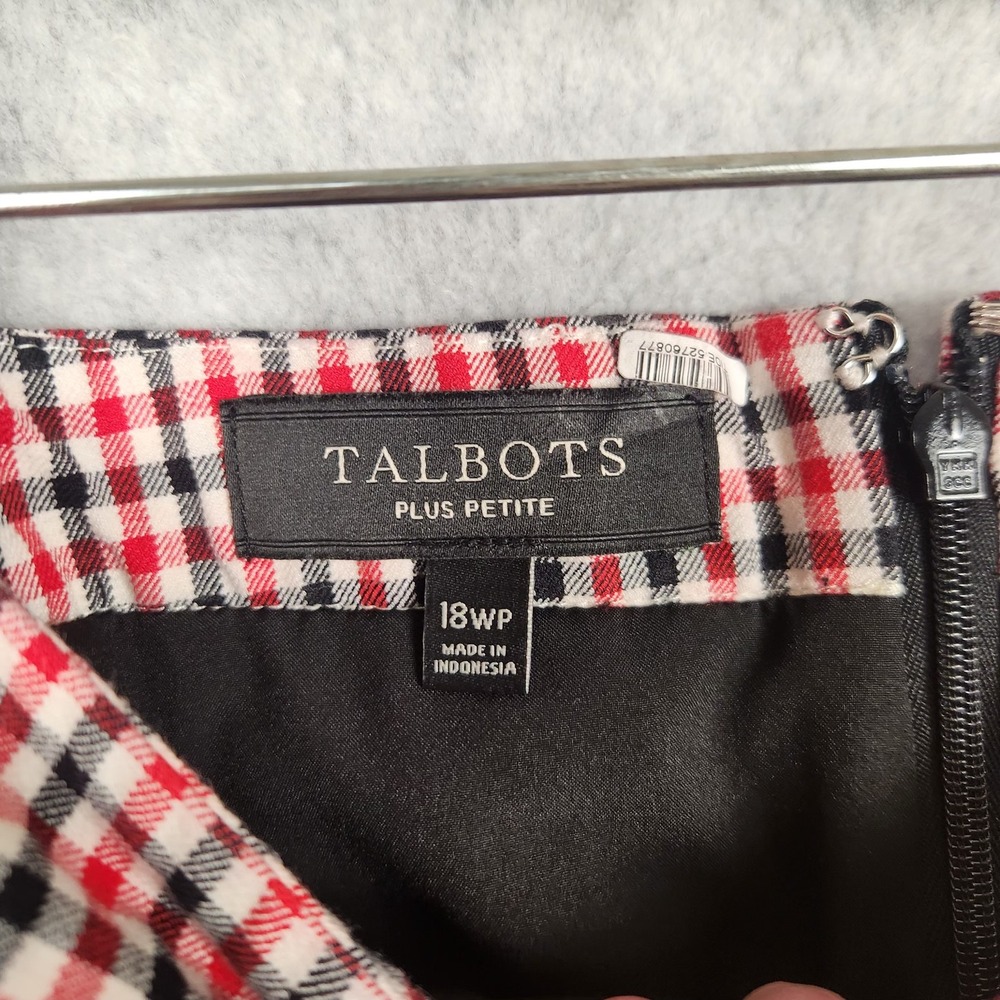Talbots Skirt Womens 18WP Plus Petite‎ Plaid Stretch Career Classic Work Wear - Picture 2 of 12